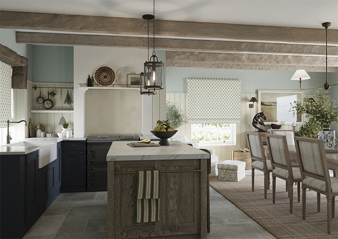 Pensford, Sebby Raffs Blue - Twist&Fit Roman Blind - Image 6